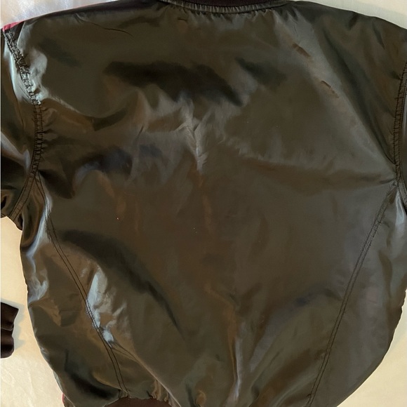 XL RAW YARN INDUSTRIES Red Dragon Asian Unisex Lightweight Jacket Fall Winter - Picture 2 of 10